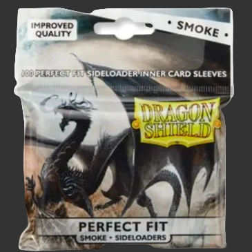 Dragon Shield Standard Perfect Fit Sideloading Sleeves - Clear/Smoke 100 Sleeves