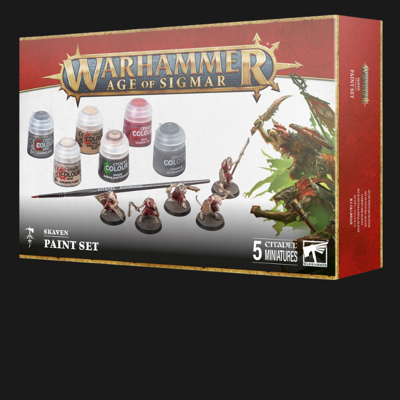 Skaven Paint Set – Warhammer Age of Sigmar Beginner Kit with Miniatures & Citadel Colours