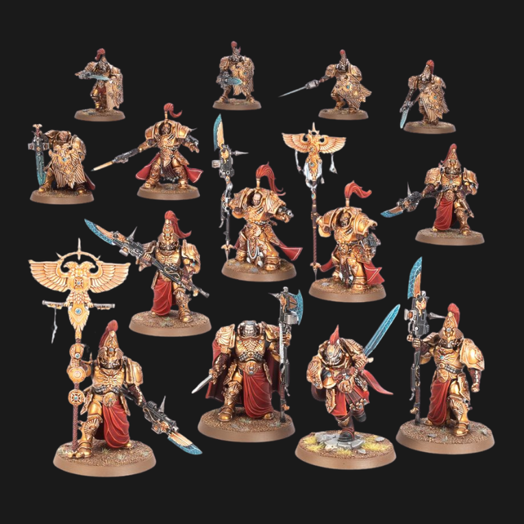 Combat Patrol Adeptus Custodes – Warhammer 40k Elite Golden Guardians Starter Army