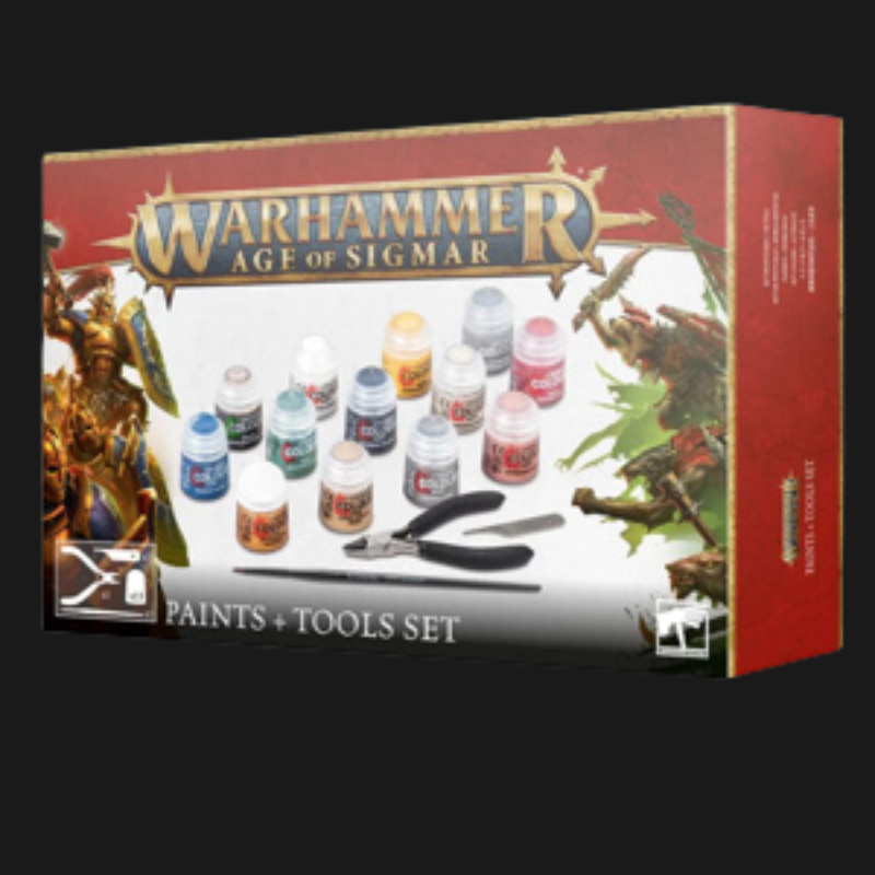 Warhammer Age of Sigmar: Paint + Tools Set