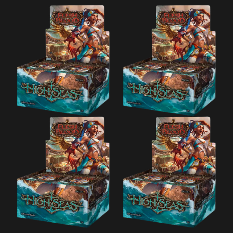Flesh & Blood TCG High Seas Booster Display Case (4 Boxes) EN – Pirate & Necromancer Cards