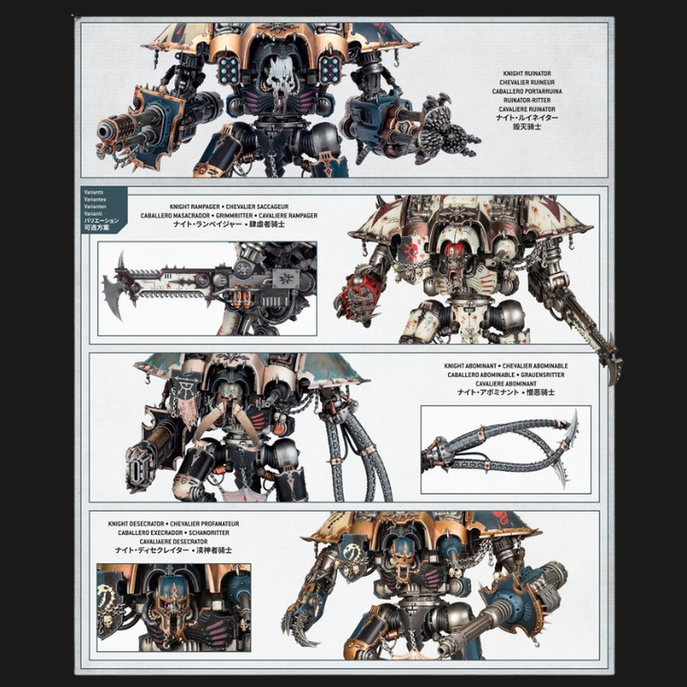 Chaos Knights Knight Ruinator – Warhammer 40,000 Close-Combat Monster