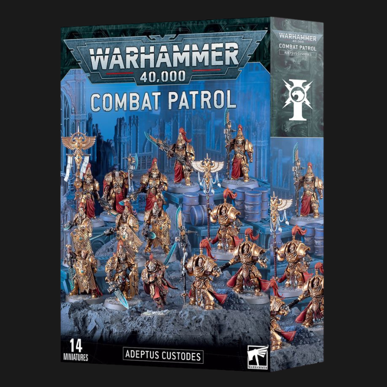 Combat Patrol Adeptus Custodes – Warhammer 40k Elite Golden Guardians Starter Army