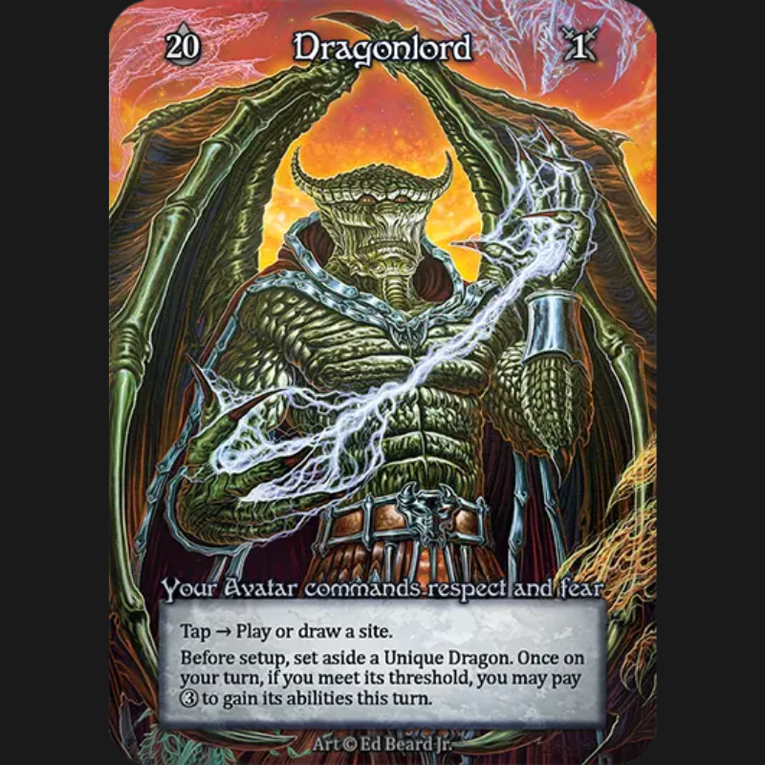 Sorcery TCG: Contested Realm Dragonlord Box – 14 Dragon Cards Set