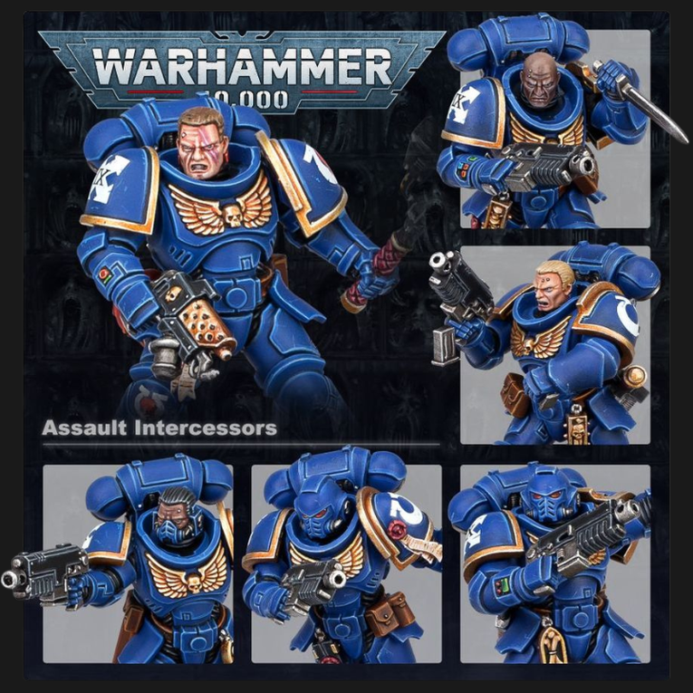 Space Marines Assault Intercessor Squad Warhammer 40K - Close Combat Troops