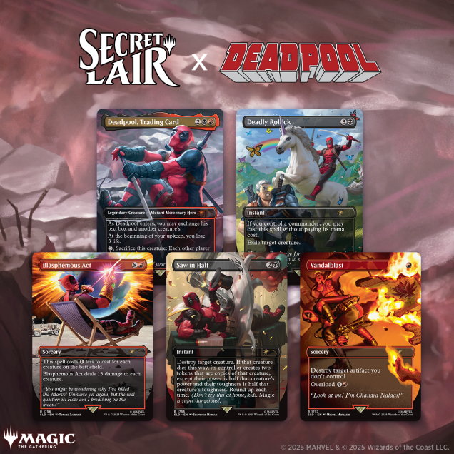Amazon.com: Magic the Gathering Secret Lair x Marvel's