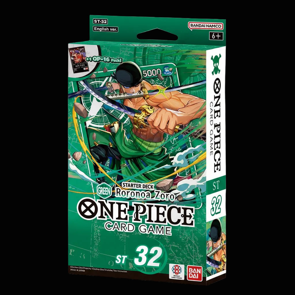 ONE PIECE ST-32 Green Roronoa Zoro Starter Deck – Ventura Games