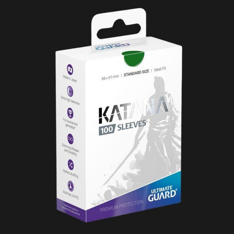 Ultimate Guard Katana Sleeves Standard Size (100) - Green
