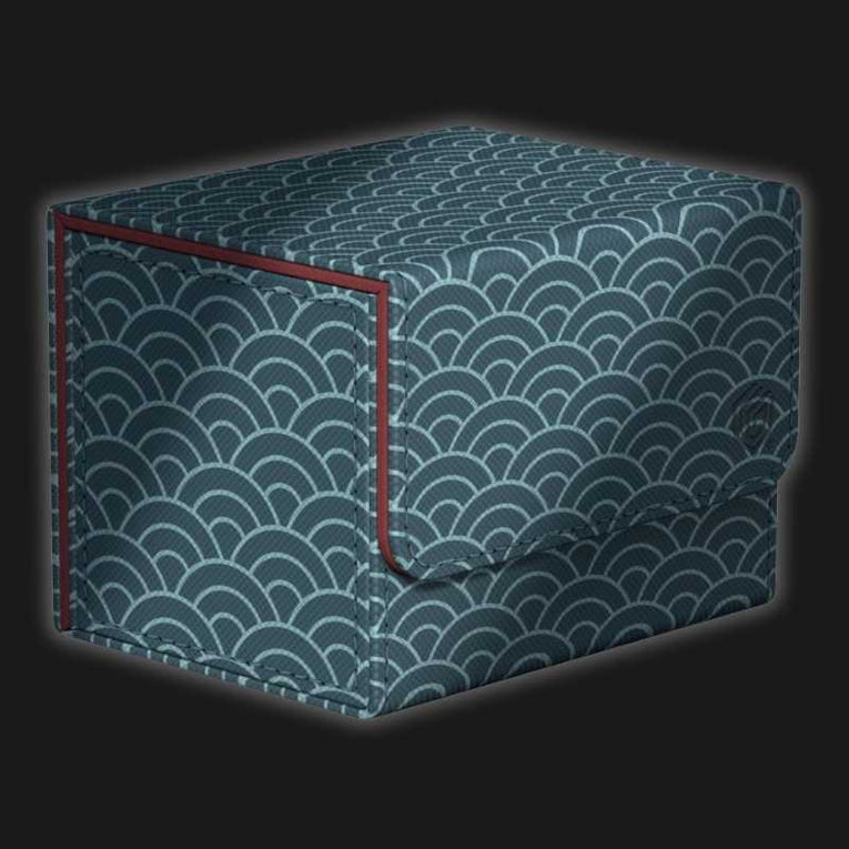 Ultimate Guard Sidewinder 100+ Xenoskin "Katana: The Shogun's Journey - Part 2" - Seigaiha (Dark Blue/ Dark Red)