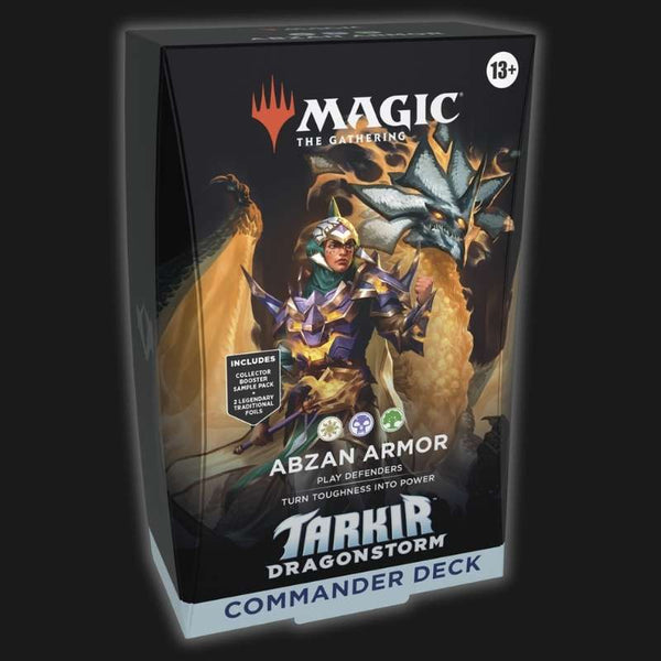 abzan card sleeves Tarkir Dragonstorm Abzan Armor Commander Deck