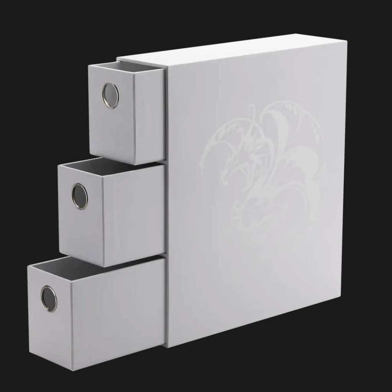 Dragon Shield Fortress Card Drawers - White - Ventura Games