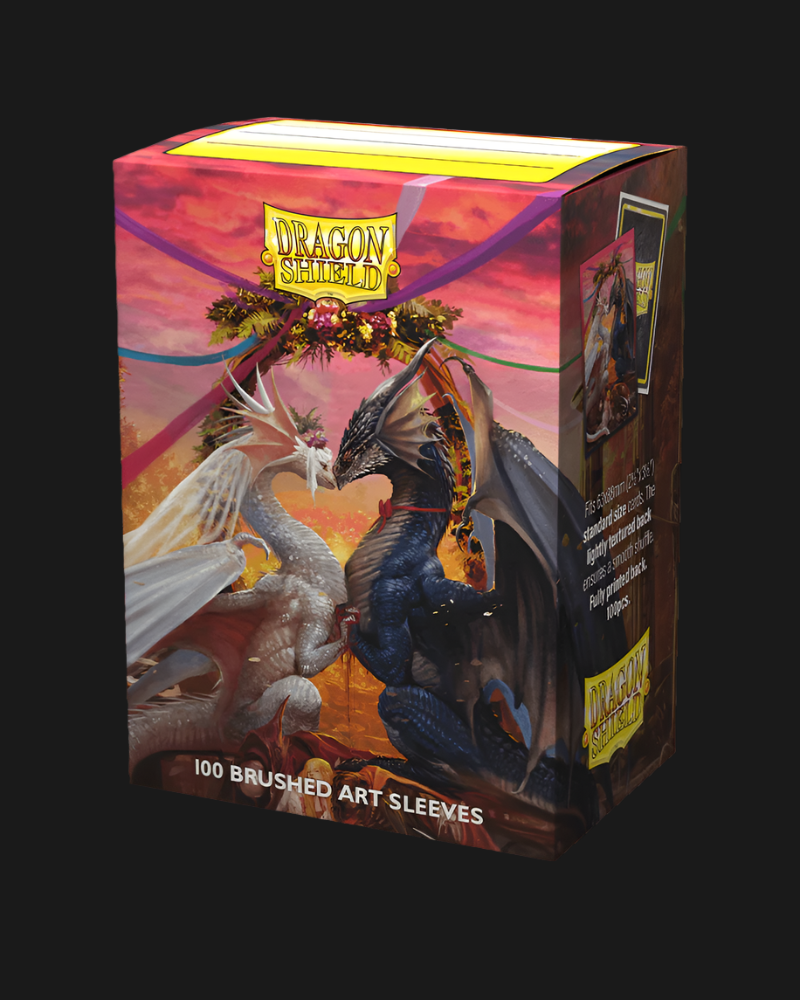 Dragon Shield Standard size Brushed Art Sleeves - Valentine Dragon 2023 (100 Sleeves) - Ventura Games