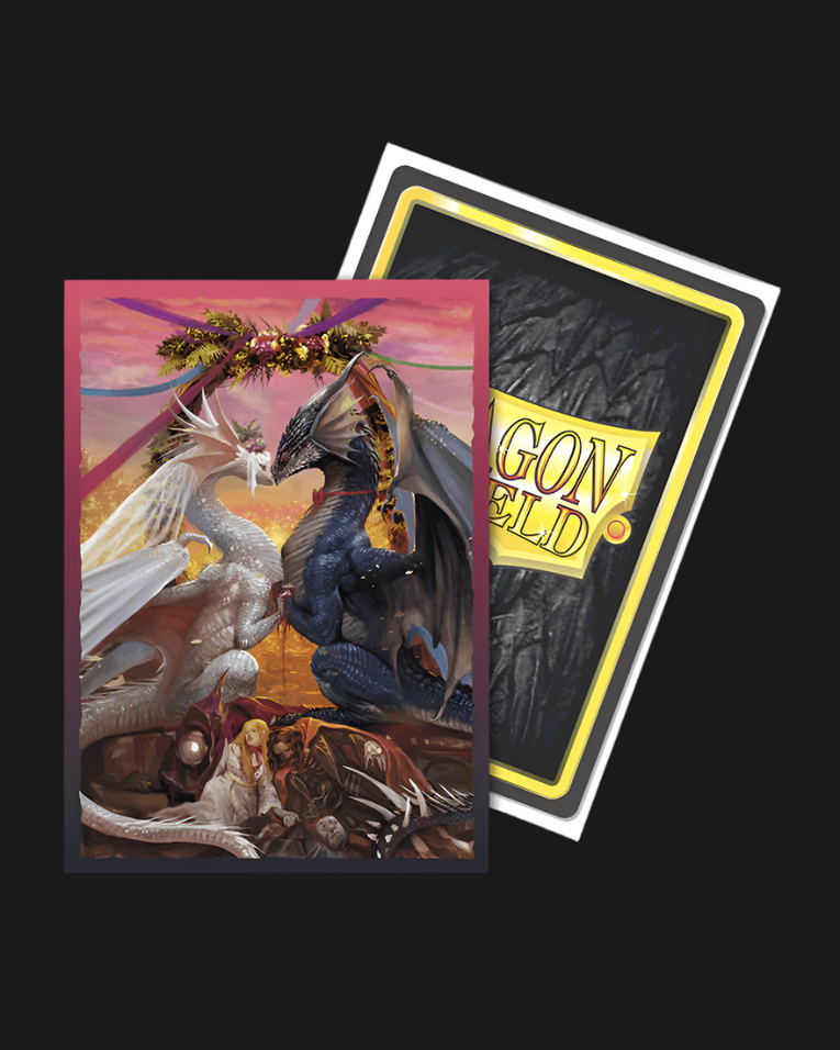 Dragon Shield Standard size Brushed Art Sleeves - Valentine Dragon 2023 (100 Sleeves) - Ventura Games