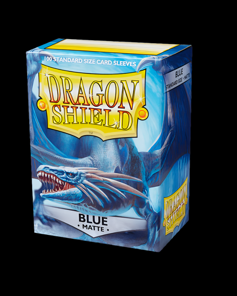 Dragon Shield Standard Sleeves - Matte Blue (100 Sleeves) - Ventura Games