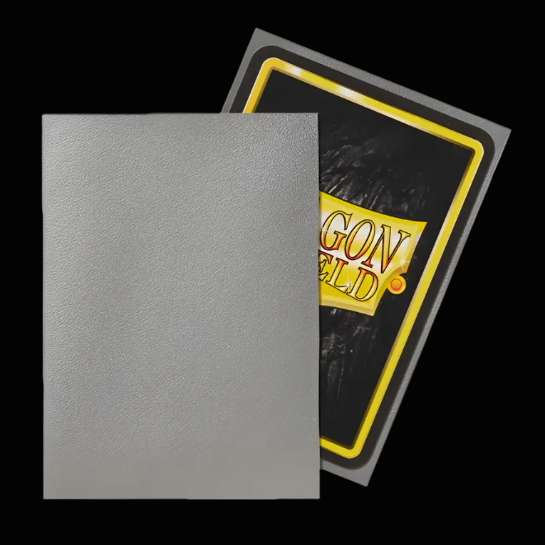 Dragon Shield Standard Sleeves - Matte Silver (100 Sleeves) - Ventura Games