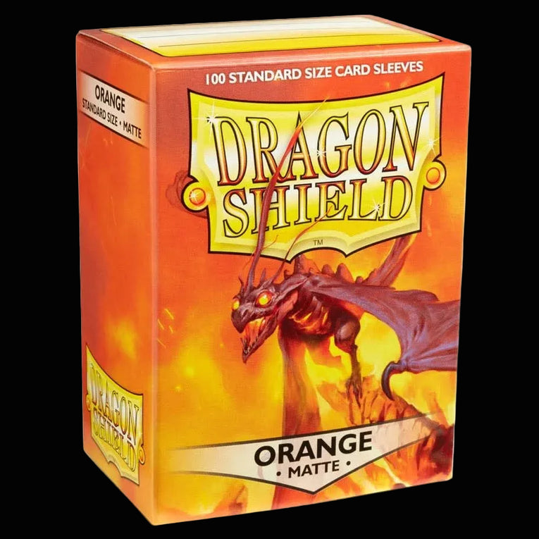 Dragon Shield Matte Orange Standard Size Card Sleeves 100ct – Premium TCG Protection