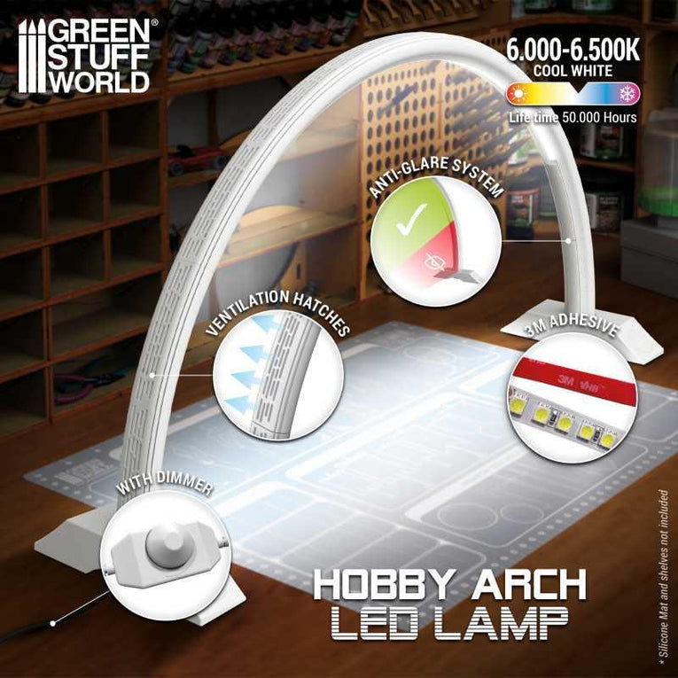 Hobby Arch LED Lamp - Faded White by Green Stuff World - Ventura Games