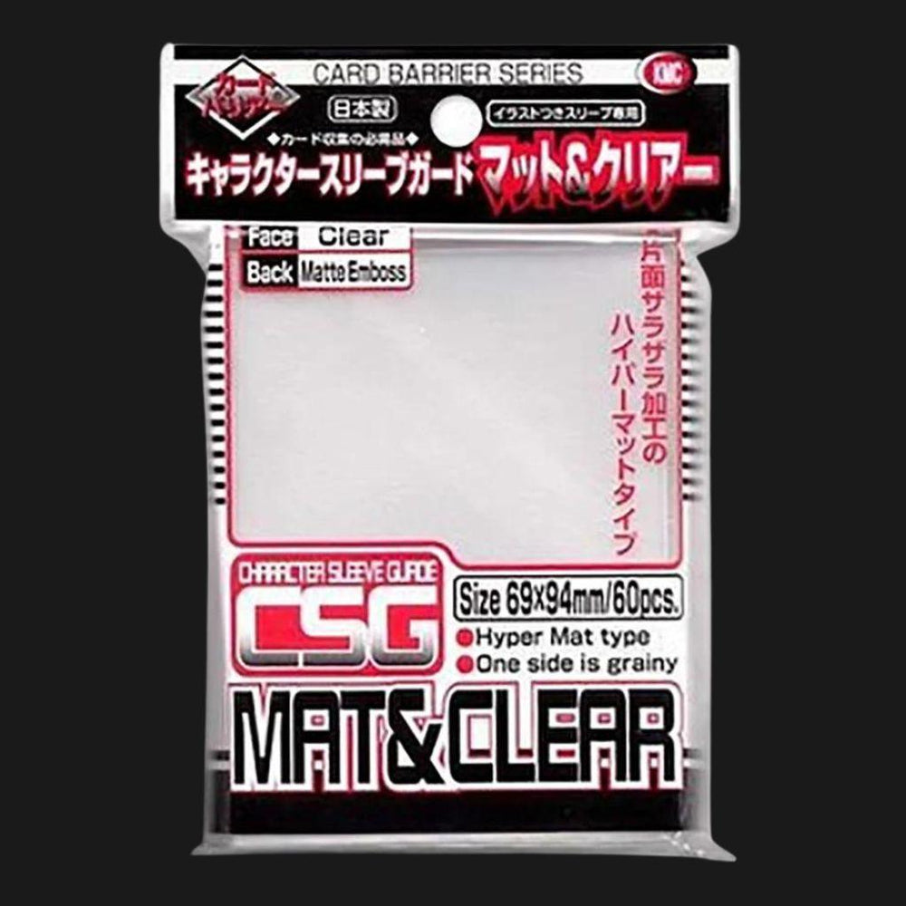 KMC Standard Sleeves - Character Guard Clear Mat & Clear - 60 oversized Sleeves - Ventura Games