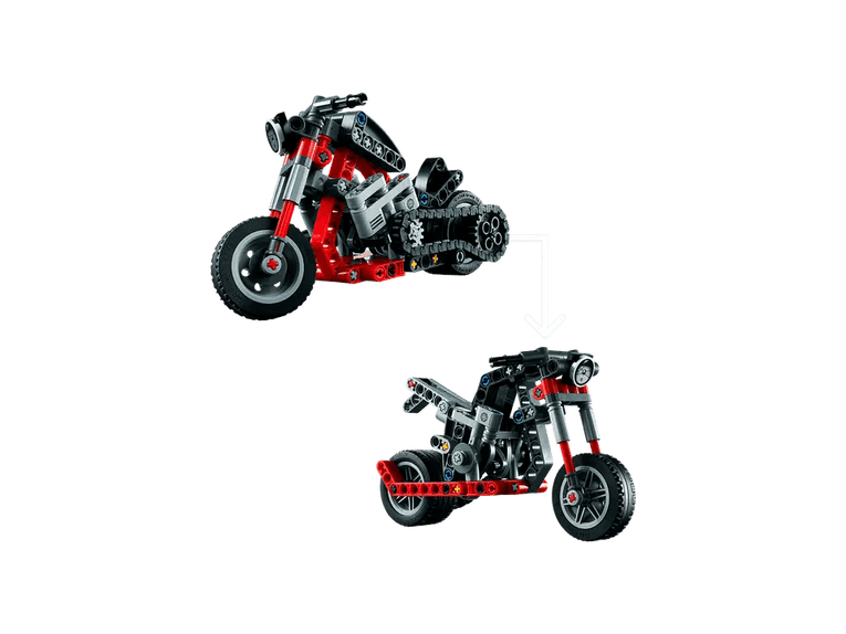 LEGO Technic Motorcycle Building Kit - Collectible Motorbike Model - Ventura Games