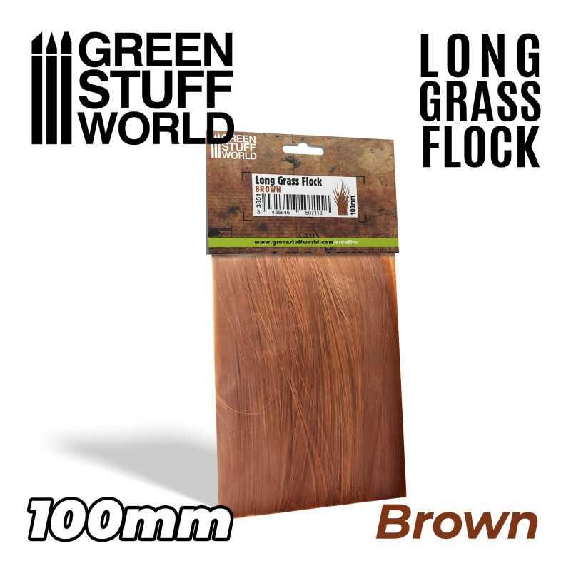 Long Grass Flock 100mm - Brown by Green Stuff World - Ventura Games