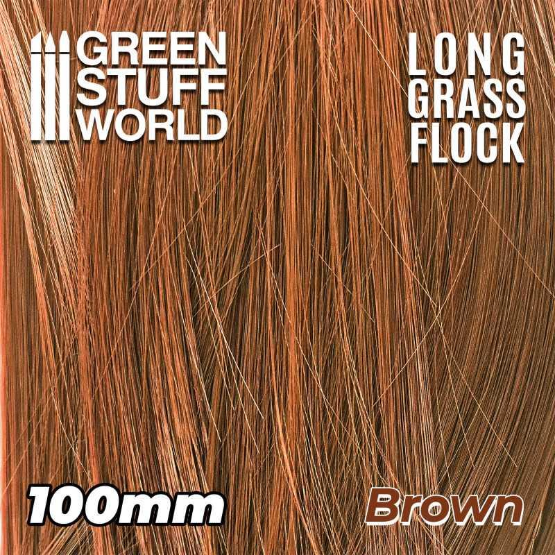 Long Grass Flock 100mm - Brown by Green Stuff World - Ventura Games