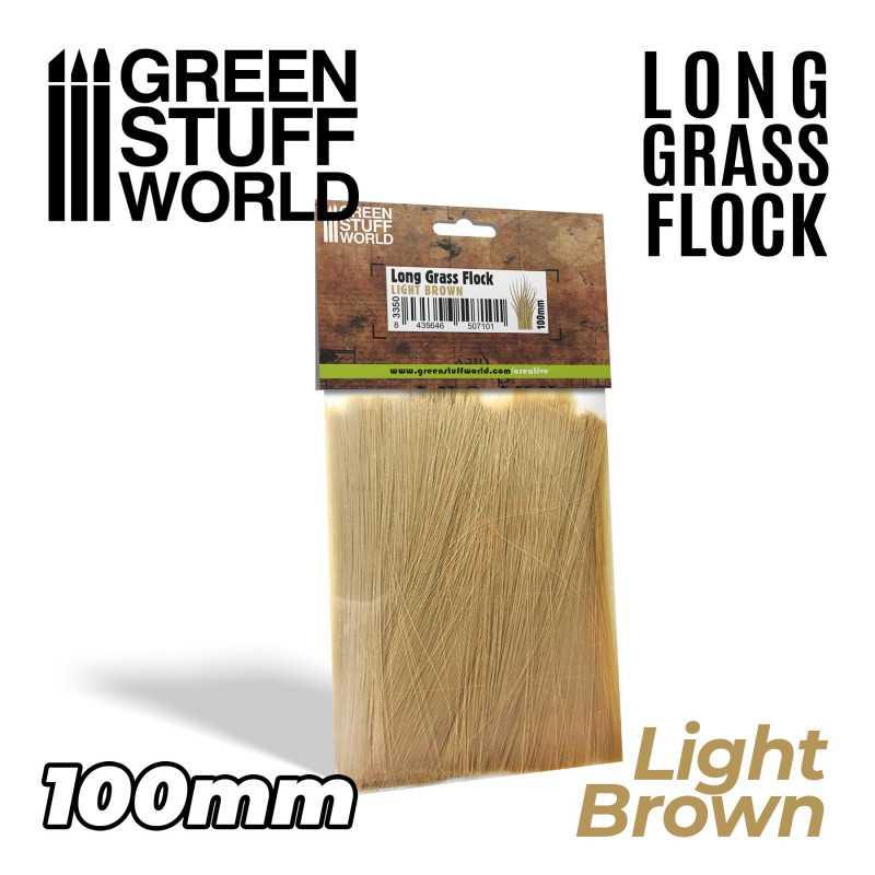 Long Grass Flock 100mm - Light Brown by Green Stuff World - Ventura Games
