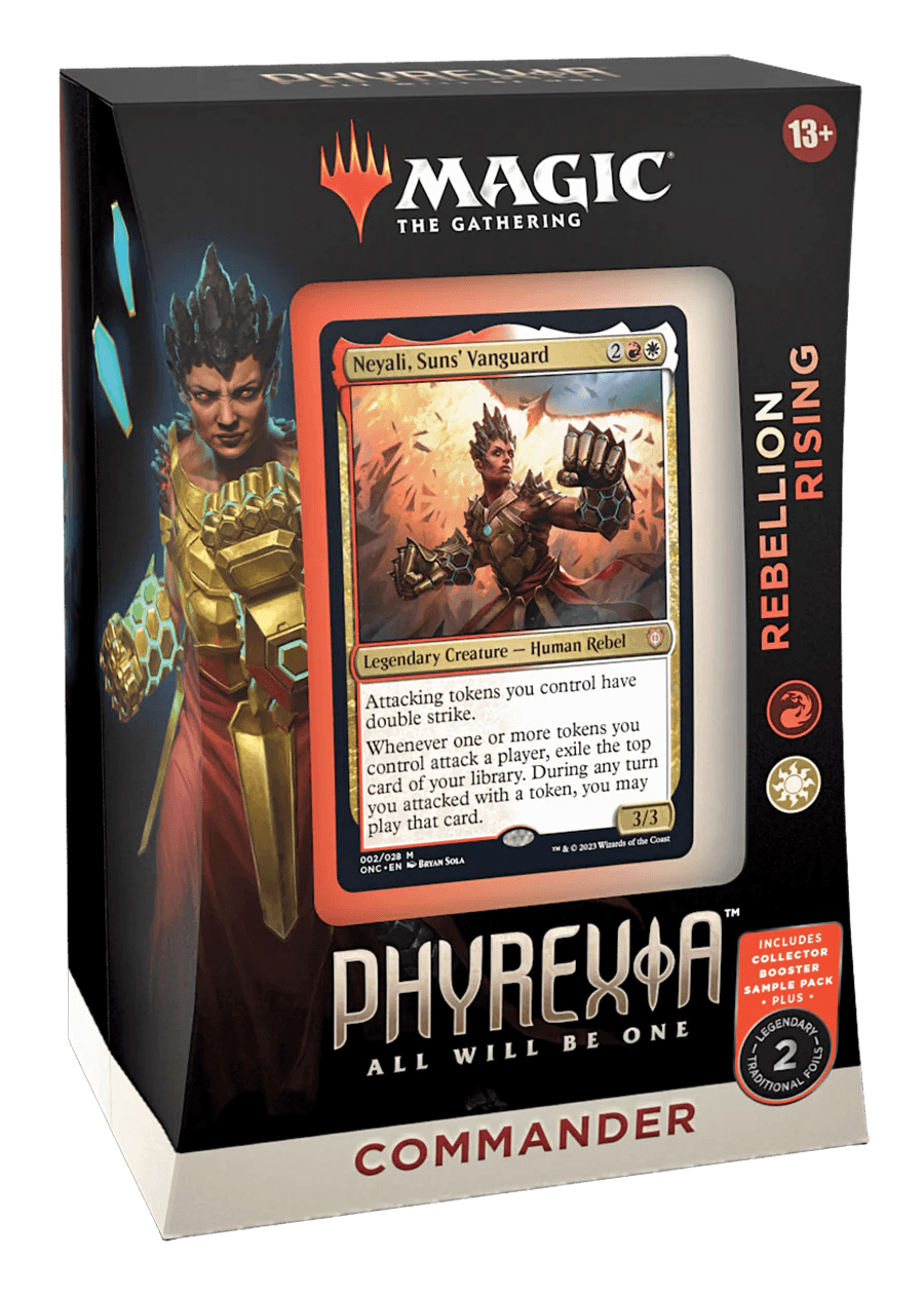 mtg theros beyond death booster box MTG Phyrexia: All Will Be One Commander Deck 'Rebellion Rising'