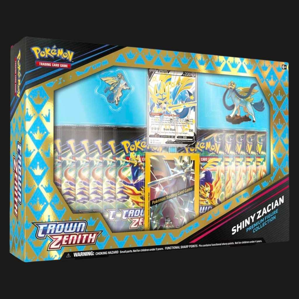 PKM - Sword & Shield 12.5 Crown Zenith Premium Figure Shiny Zacian Box   Ventura Games
