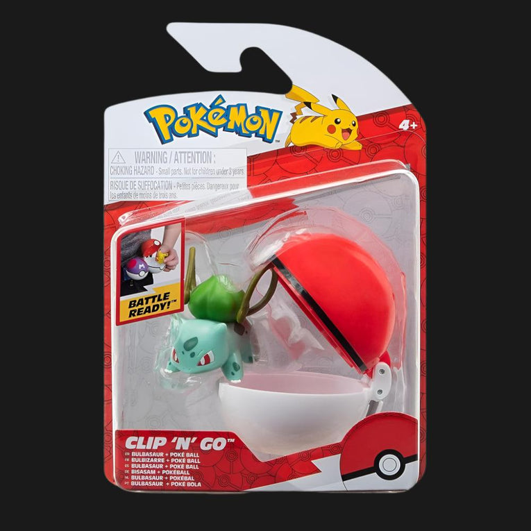 Pokémon Clip'n'Go Poké Balls Bulbasaur & Poké Ball - Ventura Games