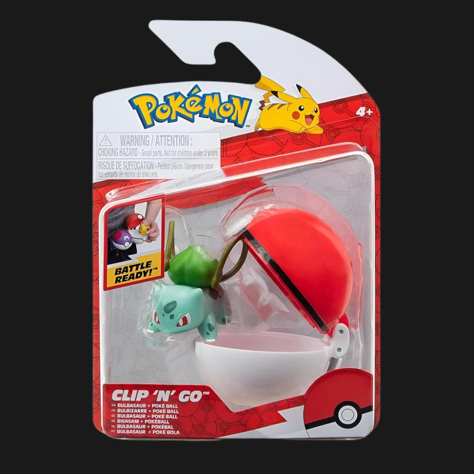 Pokémon Clip'n'Go Poké Balls Bulbasaur & Poké Ball - Ventura Games