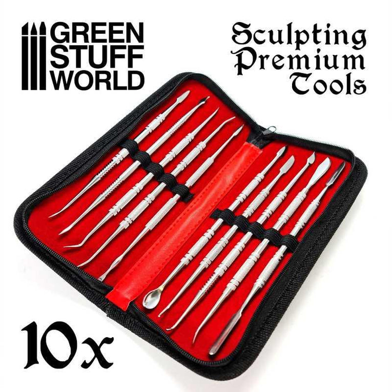 Professional Sculpting Tools with Case - Green Stuff World - Ventura Games