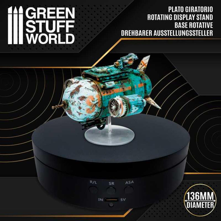 Rotating Display Stand 136mm by Green Stuff World - Ventura Games