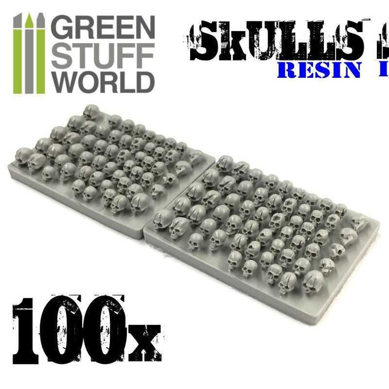 SKULLS Resin Set x100 - Green Stuff World - Create Stunning Warhammer Terrain - Ventura Games