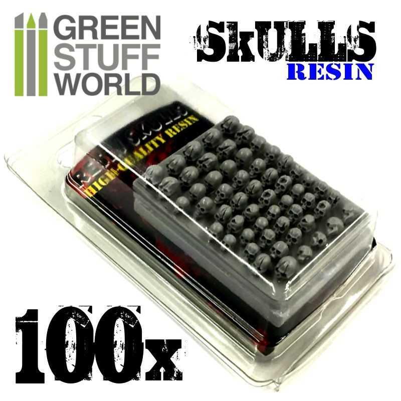 SKULLS Resin Set x100 - Green Stuff World - Create Stunning Warhammer Terrain - Ventura Games
