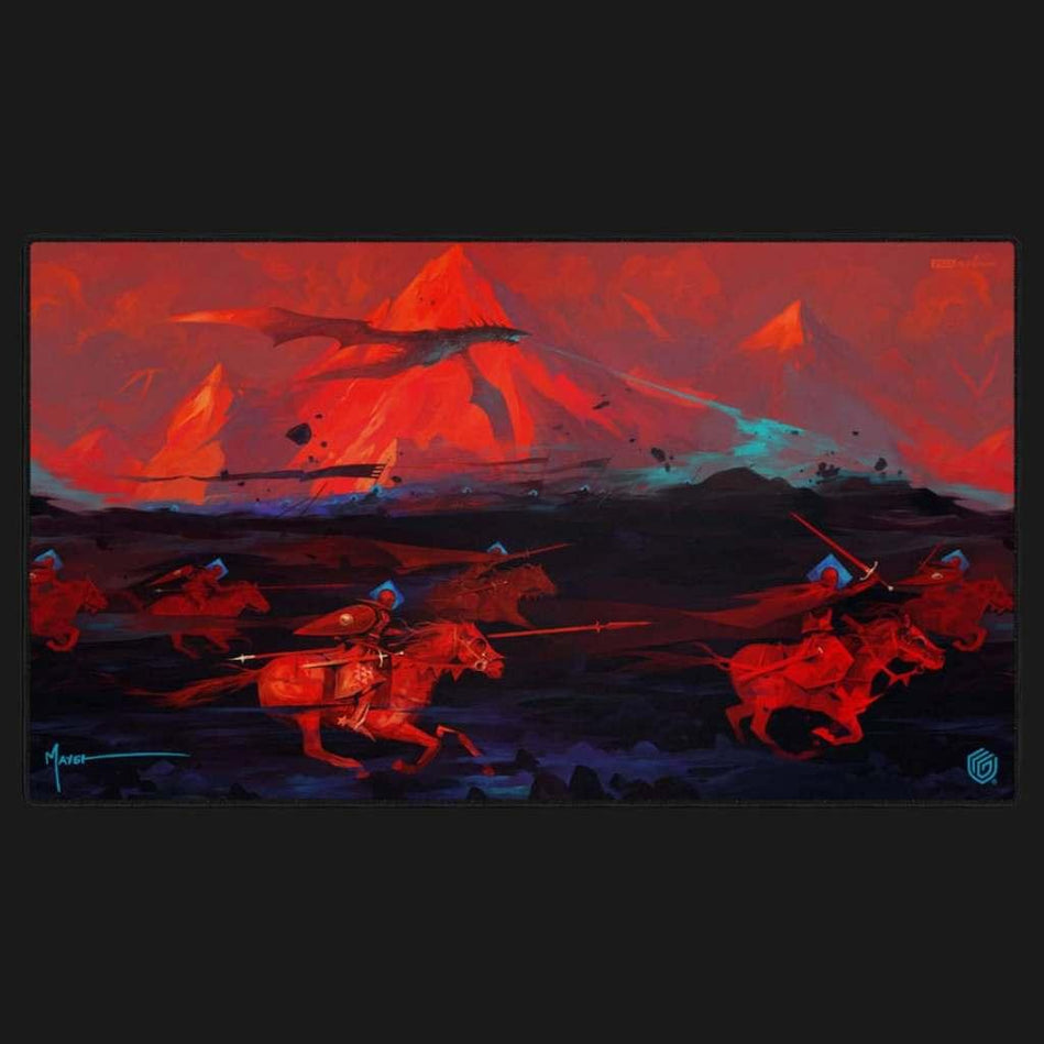 Ultimate Guard Play-Mat 2024 Exclusive - Dominik Mayer: Crowned With Fire - Ventura Games
