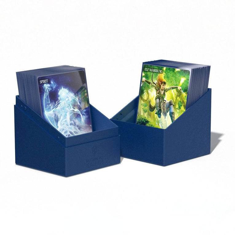 Ultimate Guard Return To Earth Boulder Deck Case 100+ Standard Size Blue - Ventura Games