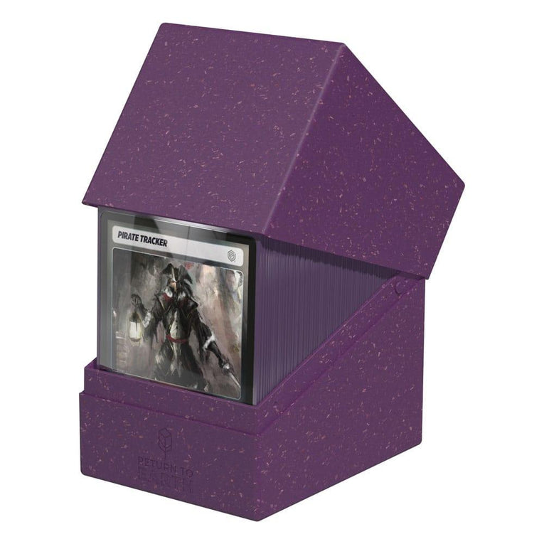 Ultimate Guard Return To Earth Boulder Deck Case - 133+ Standard Size - Purple - Ventura Games
