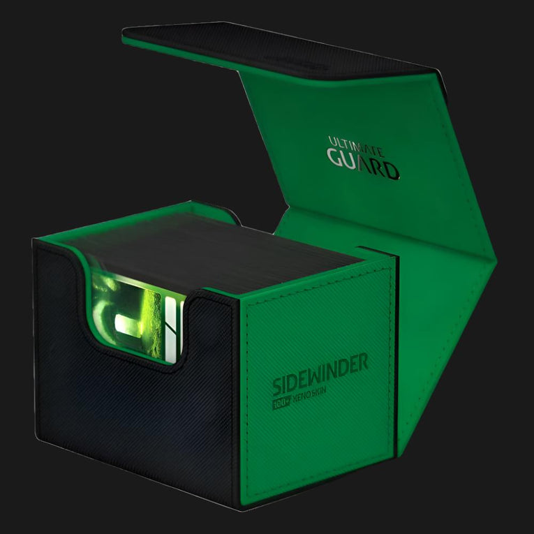 Ultimate Guard Sidewinder 100+ XenoSkin SYNERGY Black/Green - Ventura Games