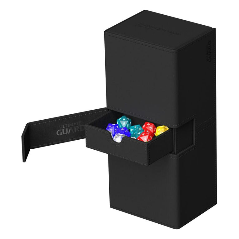 Ultimate Guard Twin Flip`n`Tray 266+ Xenoskin Black - Ventura Games