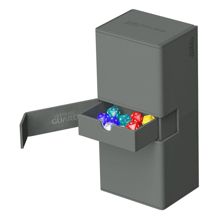 Ultimate Guard Twin Flip`n`Tray 266+ Xenoskin Grey - Ventura Games