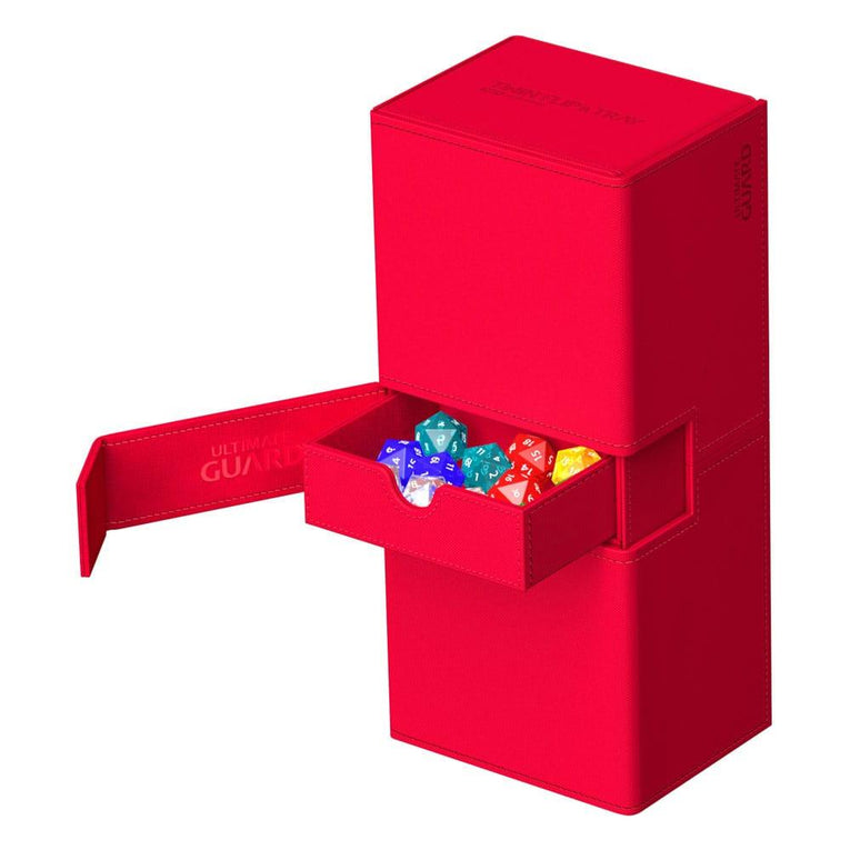 Ultimate Guard Twin Flip`n`Tray 266+ Xenoskin Red - Ventura Games