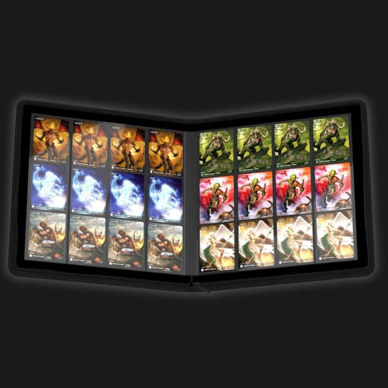 Ultimate Guard Zipfolio 480 - 24-Pocket XenoSkin (Quadrow) - Black - Ventura Games