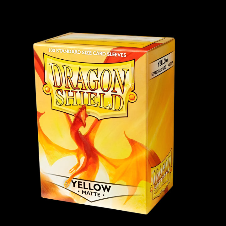 Dragon Shield Standard Sleeves - Matte Yellow - Ventura Games
