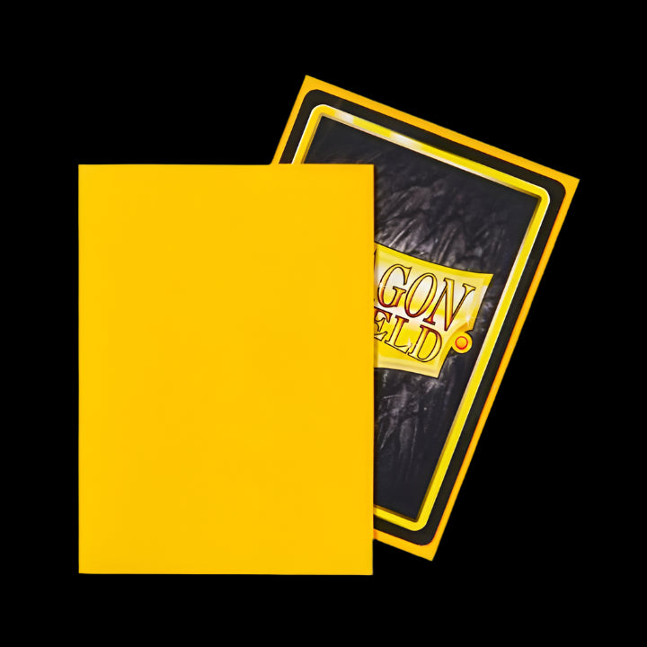 Dragon Shield Standard Sleeves - Matte Yellow - Ventura Games