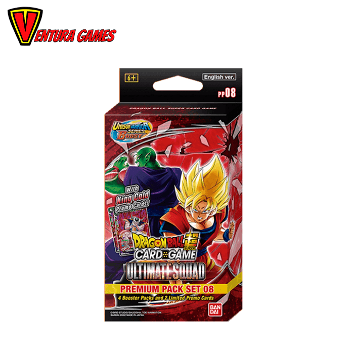 DragonBall Super Card Game - Ultimate Squad: Premium Pack Set - EN Ventura Games DragonBall Super Card Game - Ultimate Squad: Premium Pack Set - EN Ventura Games
