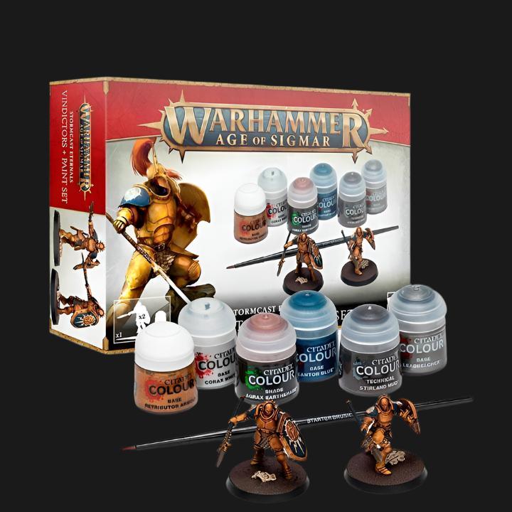 Stormcast Eternals Vindictors + Paints Set - Ventura Games