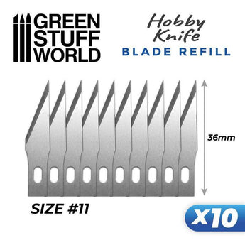 10x Hobby Knife Blade Refill - Green Stuff World - Ventura Games