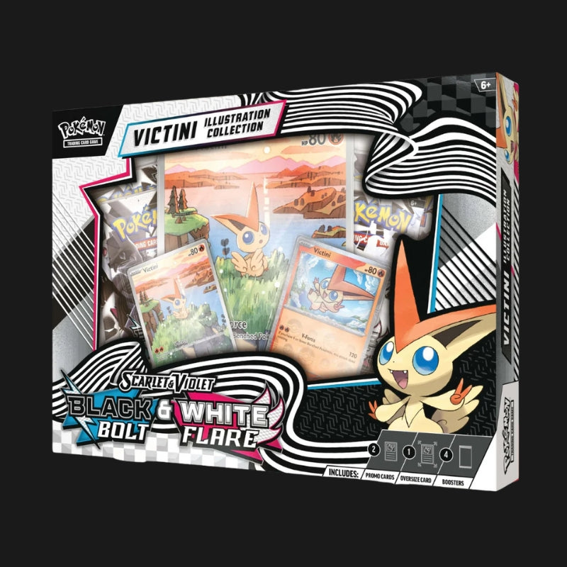 Pokémon TCG Scarlet & Violet Black Bolt & White Flare Unova Victini Illustration Collection – English - PRE ORDER