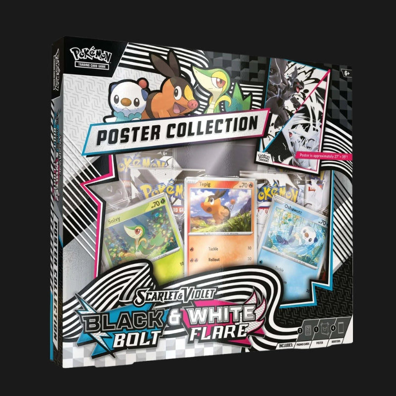 Pokémon TCG Scarlet & Violet Black Bolt & White Flare Unova Poster Collection – English - PRE ORDER