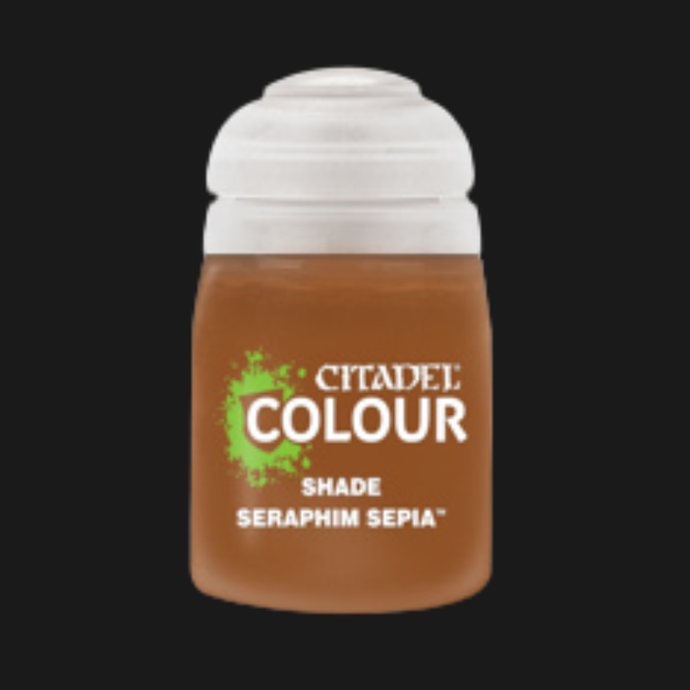 Citadel Seraphim Sepia Shade 18ml—Miniature Detail Paint for Warhammer